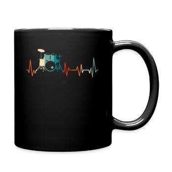 Heartbeat Drums - Full Colour Mug - black - Right