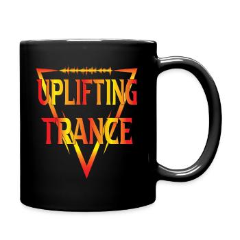 Uplifting Trance Font Gradient - Trance Music - Full Colour Mug - black - Right