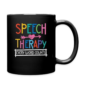 Orthophonie Chaque mot compte - Mug uni - noir - Droite