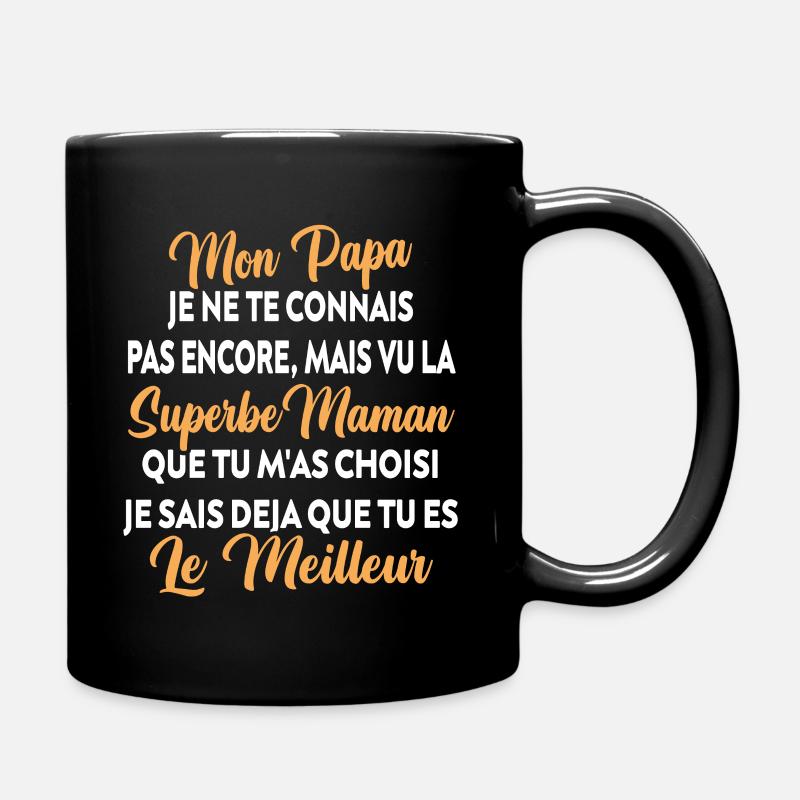 Annonce grossesse Cadeau Futur Papa Future Maman - Mug uni - noir