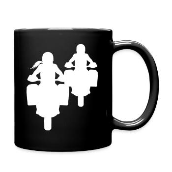 Bikercouple Tourer Moto Travel Machine Couples - Mug uni - noir - Droite