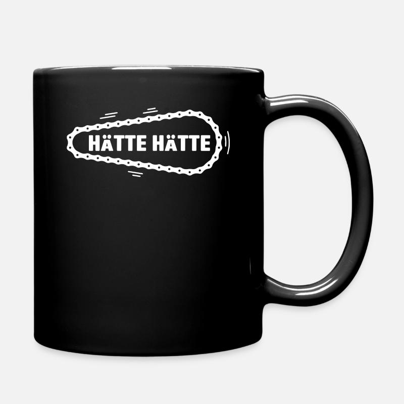 Hätte Hätte Fahrradkette - Tasse einfarbig - Schwarz
