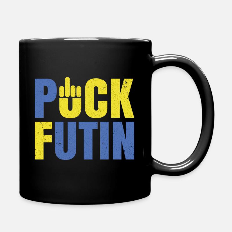 Ukraine Drapeau de la paix Patriote ukrainien - Mug uni - noir