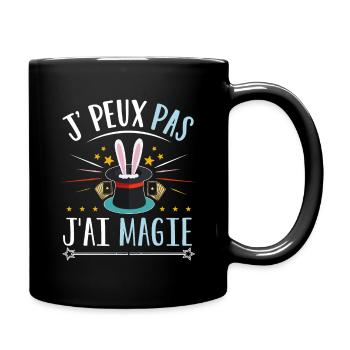 Humour magicien | J'peux pas j'ai magie - Mug uni - noir - Droite