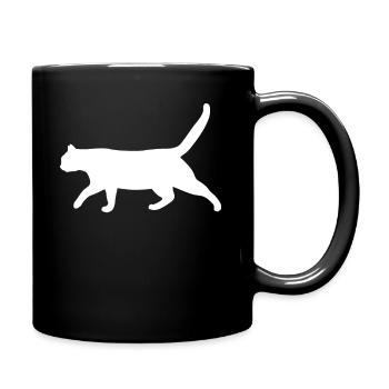 Cat Funny Kitten Cat Lover Gift - Full Colour Mug - black - Right