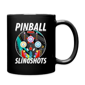 Pinball Slingshots Pinball Machine - Full Colour Mug - black - Right