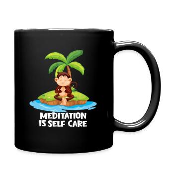 Bouddhisme La méditation est spirituelle pour prendre soin de soi - Mug uni - noir - Droite