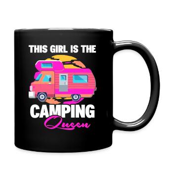 Cette fille est le camping-car Camping Queen - Mug uni - noir - Droite