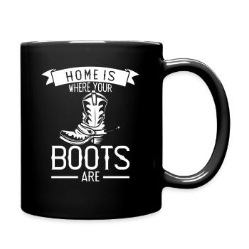 cowboy country western rodeo équitation - Mug uni - noir - Droite