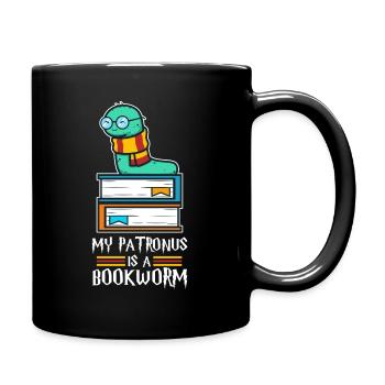 My Patronus is a Bookworm - Tasse einfarbig - Schwarz - Rechts