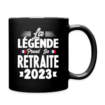 La Légende Prend Sa Retraite 2023 - Mug uni - noir - Droite