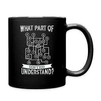 Quelle partie ne comprenez-vous pas? Camion camionneur - Mug uni - noir - Droite