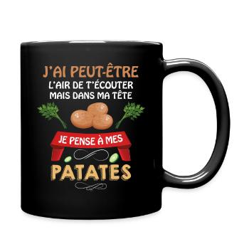 Humour Jardinier Jardin De Patate Cadeau Papa - Mug uni - noir - Droite