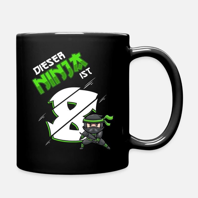 Achter Geburtstag Junge 8 Jahre Alt - Tasse einfarbig - Schwarz