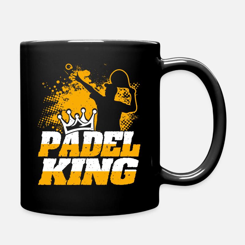 Herren Padel T-Shirt - Tasse einfarbig - Schwarz
