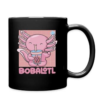 Bobalotl Boba Tea Axolotl - Tasse einfarbig - Schwarz - Rechts