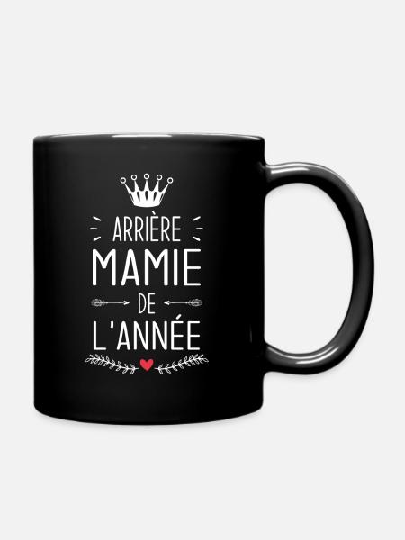 Arrière Mamie De L'année Cadeau Grand mère - Mug uni - noir