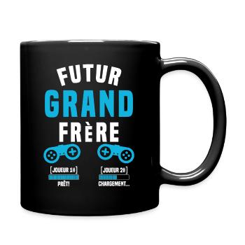 Futur grand frère geek annonce grand frère annonce - Mug uni - noir - Droite