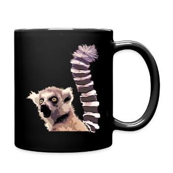 Lémurien de Madagascar - Mug uni - noir - Droite