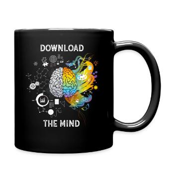 Download The Brain or Mind - Tasse einfarbig - Schwarz - Rechts