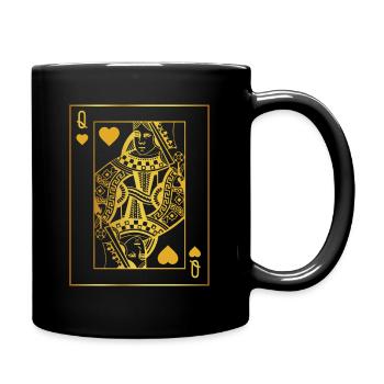 Queen of hearts - Full Colour Mug - black - Right