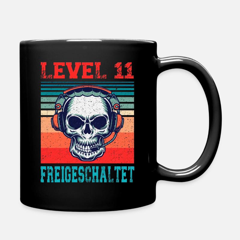Gamer Geburtstag 11 Jahre Video Game Level 11 - Tasse einfarbig - Schwarz