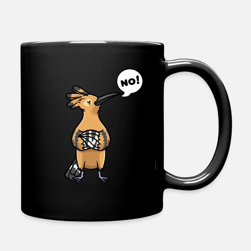 Sturer Wiedehopf Vogel - Tasse einfarbig - Schwarz