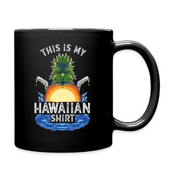 This Is My Hawaiian Palm Summer - Full Colour Mug - black - Right