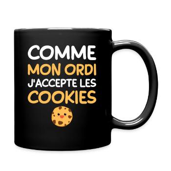 idee cadeau pour homme femme drole rigolo - Mug uni - noir - Droite
