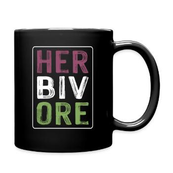 végétalien végétalien - Mug uni - noir - Droite