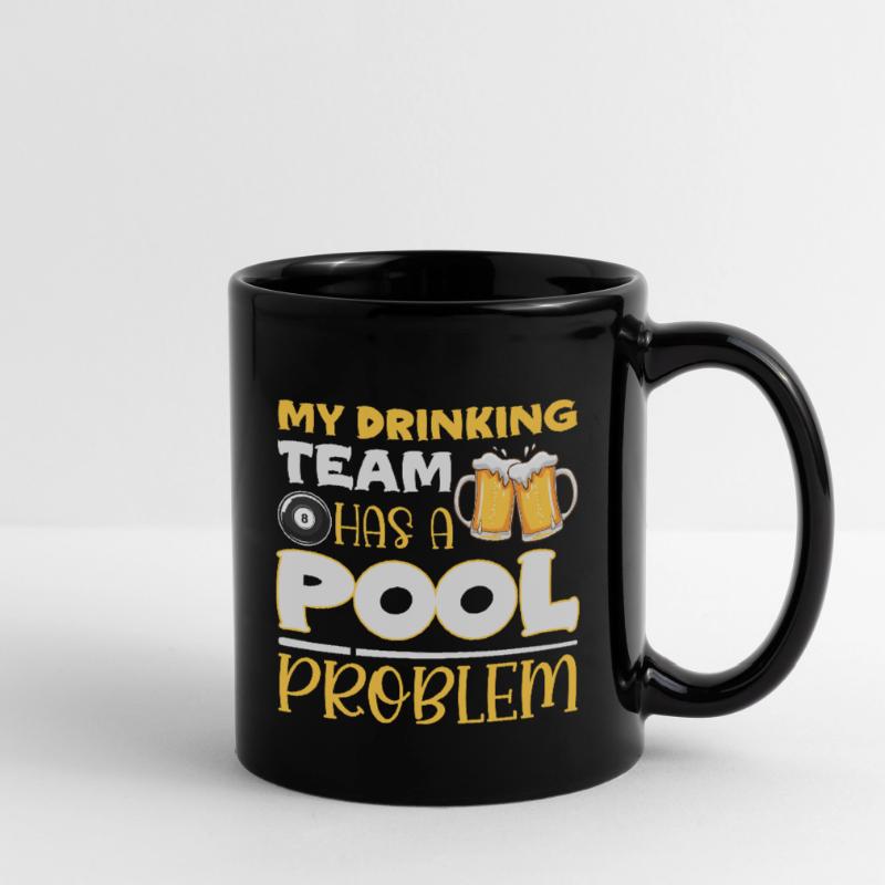 Billiard Pool Snooker Queue Billiard Player Full Colour Mug