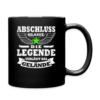 Abschlussklasse Abitur Realschulabschluss Schüler - Tasse einfarbig - Schwarz - Rechts