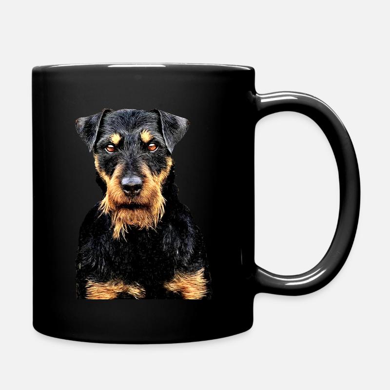 Jagdterrier 2 - Tasse einfarbig - Schwarz