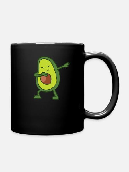 Avocado - Dab, dabbing, dabben, tanzen - Tasse einfarbig - Schwarz