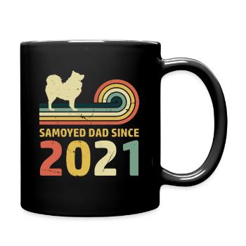 Samoyed Dad since 2021 - Full Colour Mug - black - Right