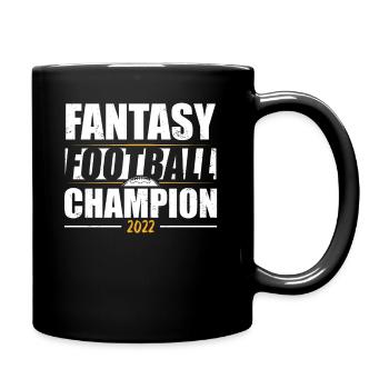 Fantasy Football Funny Champ Champion Draft 2022 - Tasse einfarbig - Schwarz - Rechts