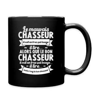 Humour Cadeau Pour Bon Chasseur - Mug uni - noir - Droite