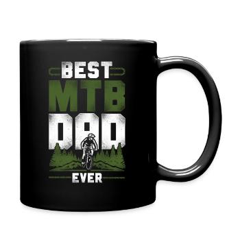 Enduro MTB Mountain Bike Riding - Tasse einfarbig - Schwarz - Rechts