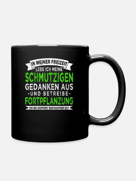 Hobbygärtner Landschaftsgärtner Gartenbau - Tasse einfarbig - Schwarz