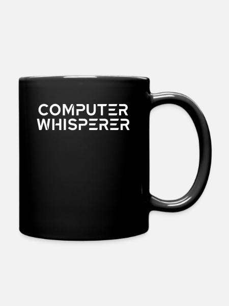 Admin Administrator IT Systemelektroniker Coding - Tasse einfarbig - Schwarz