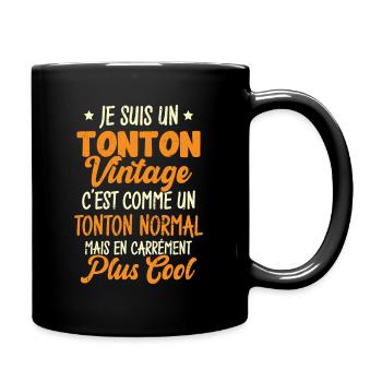 Tonton Vintage C'est Comme Tonton Normal Plus Cool - Mug uni - noir - Droite