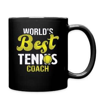 Worlds best tennis coach, Cadeau pour tennis coach - Mug uni - noir - Droite