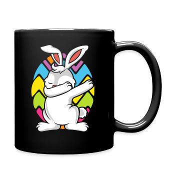 Easter Easter DABBING EASTERBUNNY Easter Egg - Full Colour Mug - black - Right