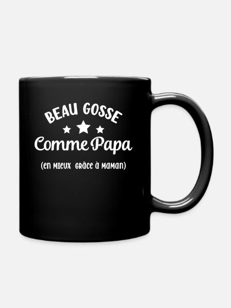 Beau gosse comme papa - Mug uni - noir