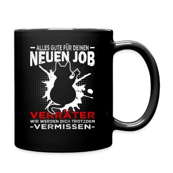 Alles Gute Verräter - Jobwechsel - Tasse einfarbig - Schwarz - Rechts
