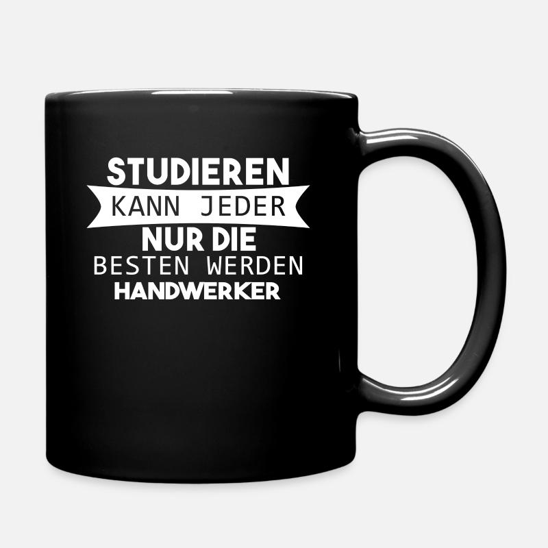 Handwerker Beruf - Tasse einfarbig - Schwarz