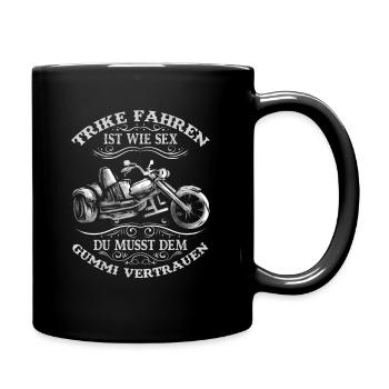 Trike Fahren ist wie Sex - Triker und Motortrike - Tasse einfarbig - Schwarz - Rechts