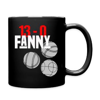 fanny 13 0 Idée cadeau original pour petanqueur. - Mug uni - noir - Droite