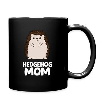 Hérisson Maman Filles Femmes Qui Aiment les Hérissons - Mug uni - noir - Droite