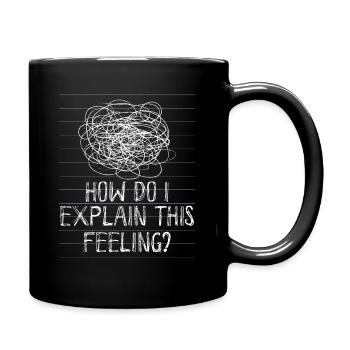 Psychology Psychologist Psychiatry Humor - Full Colour Mug - black - Right